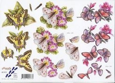 3D Schneidebogen Schmetterlinge